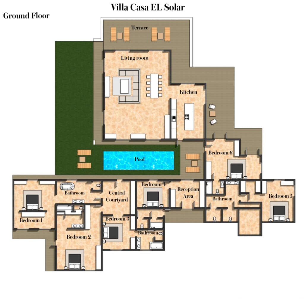 Casa El Solar Villa Floorplan