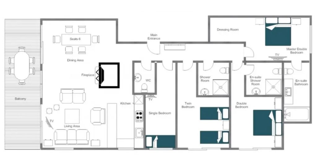 Chalet Valentine, Floor-Plan