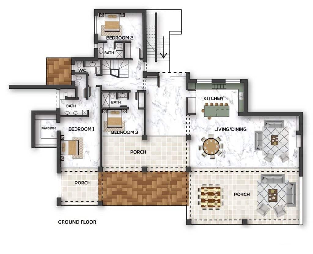 Floor plan for Casa Rene2