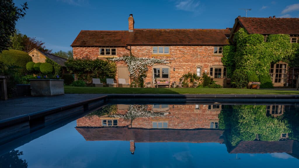 lower farm house with pool near wilderness festival