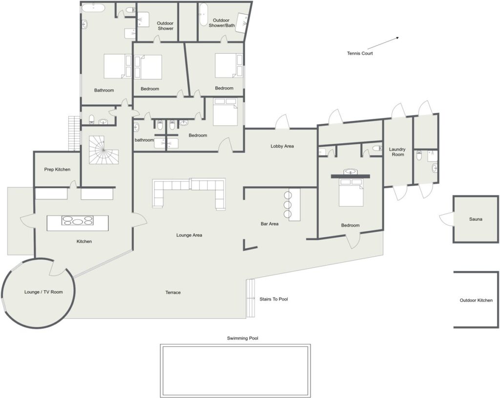 Villa Can Girasol Ibiza Floorplan